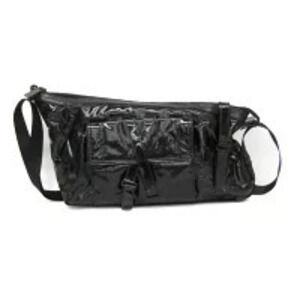 Christian Dior Homme Leather Messenger Crossbody Bag Black